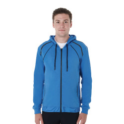 Sudadera con capucha de algodón con cremallera para hombre Equestro
