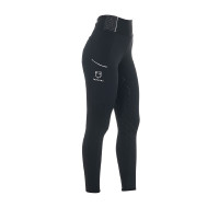 Leggings ajustados para mujer con strass Equestro Negro Leggings ajustados para mujer con strass Equestro Negro