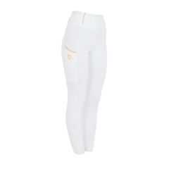 Leggings ajustados para niña con grip y logotipo Equestro