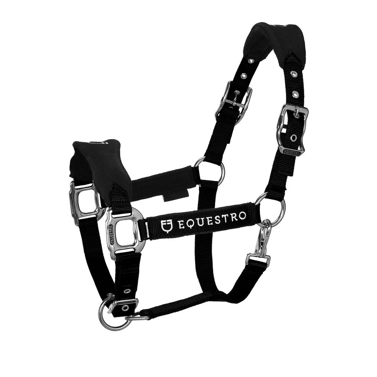 Cabezada de nailon con ramal y forro polar Equestro