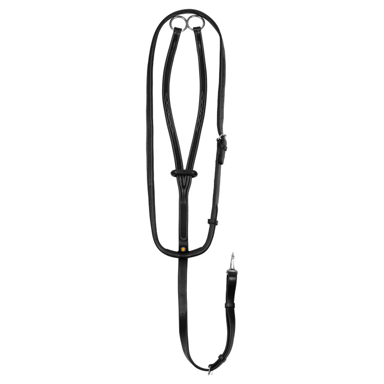 Martingala de cuero con pespuntes en contraste Equestro