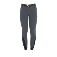Pantalón ajustado con grip para mujer con logo Zenda Equestro Asfalto