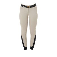 Pantalón de mujer con grip integral Aria en tejido técnico Equestro Oxford tostado Rosa