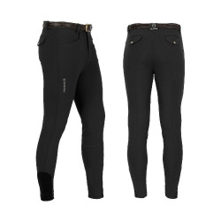 Pantalón hombre Zefiro de algodón elástico Equestro Pantalón hombre Zefiro de algodón elástico Equestro