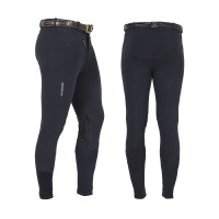 Pantalón de hombre Zeus con grip en las rodillas de algodón elástico Equestro Marino