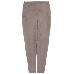 Pantalón Equithème Flora con culera de silicona Rosa viejo