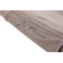 Pantalón Equithème Flora con culera de silicona Rosa viejo