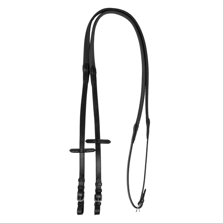 Riendas de cuero y goma Kris 5/8" Acavallo