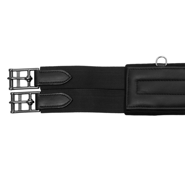 Cinch anatómico de cuero con neopreno grabado y acolchado Equestro Cinch anatómico de cuero con neopreno grabado y acolchado Equestro