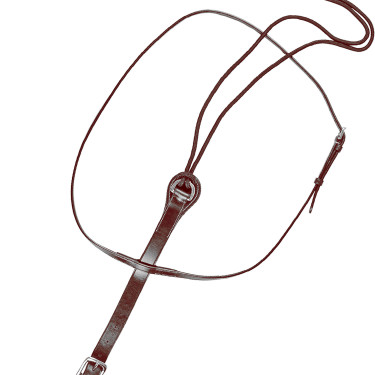 Enrénamiento Tiedeman de cuero con martingala Equestro Marrón oscuro Marrón Enrénamiento Tiedeman de cuero con martingala Equestro Marrón oscuro Marrón