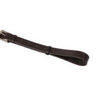 Enrénamiento Thiedemann de cuero italiano y nailon tubular Acavallo Marrón oscuro Marr&amp;amp;amp;oacute;n