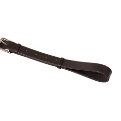 Enrénamiento Thiedemann de cuero italiano y nailon tubular Acavallo Marrón oscuro Marrón Enrénamiento Thiedemann de cuero italiano y nailon tubular Acavallo Marrón oscuro Marrón