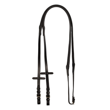 Riendas de cuero y caucho con hebillas plateadas (1,6 cm) Equestro Riendas de cuero y caucho con hebillas plateadas (1,6 cm) Equestro