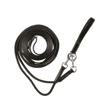 Riendas de retorno de cuero y cuerda tubular Equestro