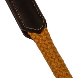 Riendas alemanas de cuero suave y cuerda de nailon Acavallo Marrón oscuro Marrón Riendas alemanas de cuero suave y cuerda de nailon Acavallo Marrón oscuro Marrón