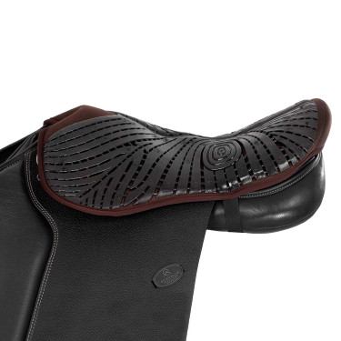 Protector de asiento de gel Air Plus para salto con gel exterior de 10 mm Acavallo Castaño Marrón