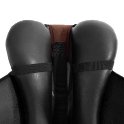 Protector de asiento de gel Air Plus para doma con gel exterior de 10 mm Acavallo Castaño Marrón