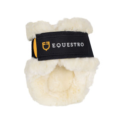 Protectores de menudillo para caballos jóvenes en TPU y borreguillo sintético Ruby Equestro Castaño Marrón