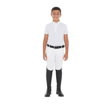 Polo de concurso para niño entallado de manga corta con 4 botones Arsen Equestro Polo de concurso para niño entallado de manga corta con 4 botones Arsen Equestro