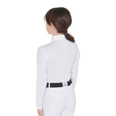Polo de competición para niña entallado de manga larga con protección UV y cremallera Anahid Equestro Polo de competición para niña entallado de manga larga con protección UV y cremallera Anahid Equestro