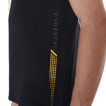Polo de entrenamiento para hombre con cremallera y detalles en contraste Equestro Polo de entrenamiento para hombre con cremallera y detalles en contraste Equestro