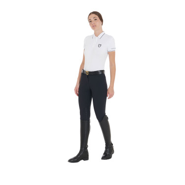 Polo de entrenamiento ajustado de tejido transpirable para mujer Equestro Polo de entrenamiento ajustado de tejido transpirable para mujer Equestro