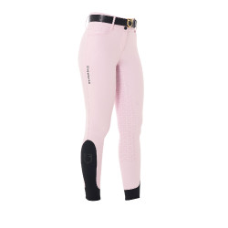 Pantalón de talle alto con grip integral para mujer Equestro Bailarina Rosa