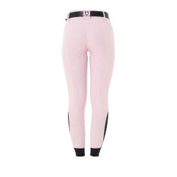 Pantalón de talle alto con grip integral para mujer Equestro Bailarina Rosa
