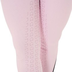Pantalón de talle alto con grip integral para mujer Equestro Bailarina Rosa