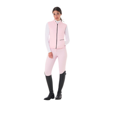 Pantalón de talle alto con grip integral para mujer Equestro Bailarina Rosa