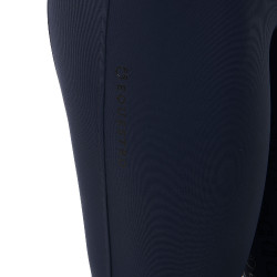 Pantalón de talle alto con grip integral para mujer Equestro Marino Azul marino