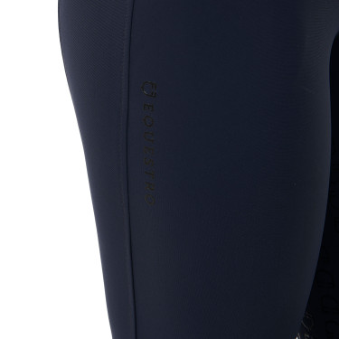 Pantalón de talle alto con grip integral para mujer Equestro Marino Azul marino