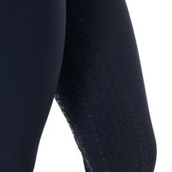 Pantalón de talle alto con grip integral para mujer Equestro Marino Azul marino