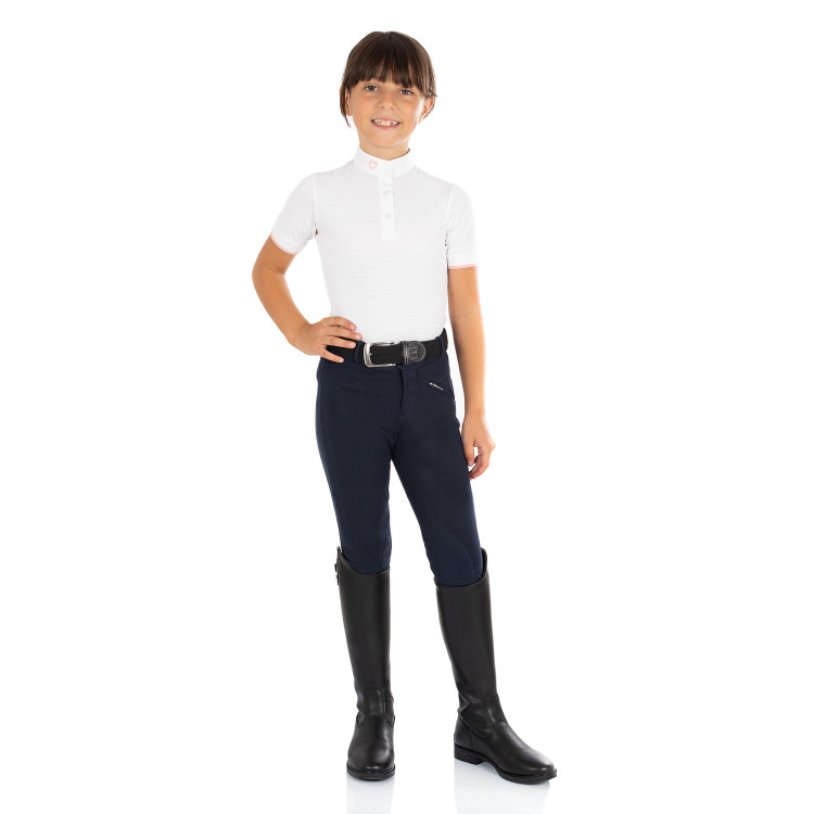 Pantalón Kasumi infantil de material elástico Equestro Pantalón Kasumi infantil de material elástico Equestro