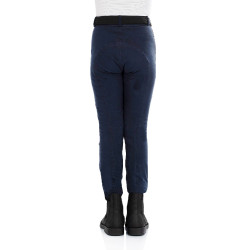 Pantalón jodhpur infantil Leilani en material elástico Equestro Marino Azul marino