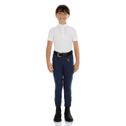Pantalón jodhpur infantil Leilani en material elástico Equestro Marino Azul marino