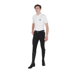 Pantalón hombre Zefiro de algodón elástico Equestro Pantalón hombre Zefiro de algodón elástico Equestro