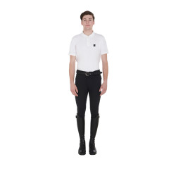 Pantalón hombre Zefiro de algodón elástico Equestro Pantalón hombre Zefiro de algodón elástico Equestro