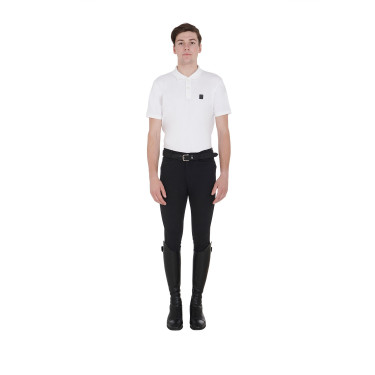 Pantalón hombre Zefiro de algodón elástico Equestro Pantalón hombre Zefiro de algodón elástico Equestro