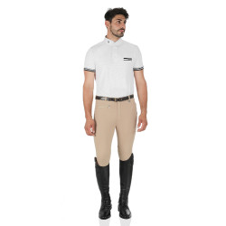Pantalón de hombre Urano en algodón elástico Equestro Pantalón de hombre Urano en algodón elástico Equestro