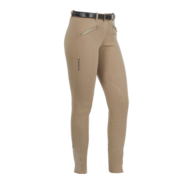 Pantalón de mujer Demetra en algodón elástico Equestro Pantalón de mujer Demetra en algodón elástico Equestro