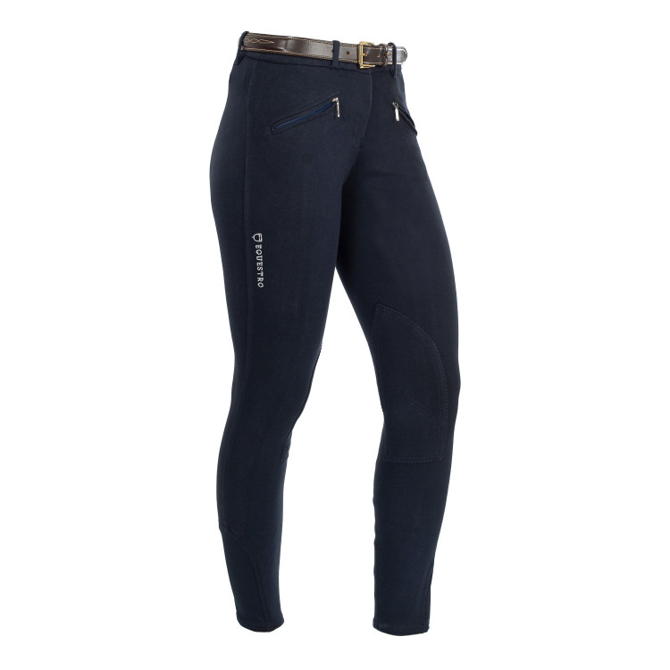 Pantalón de mujer Demetra en algodón elástico Equestro Pantalón de mujer Demetra en algodón elástico Equestro