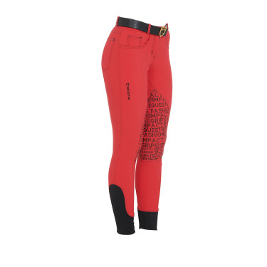 Pantalón de mujer con grip en las rodillas de tejido técnico Xeni Equestro Pantalón de mujer con grip en las rodillas de tejido técnico Xeni Equestro