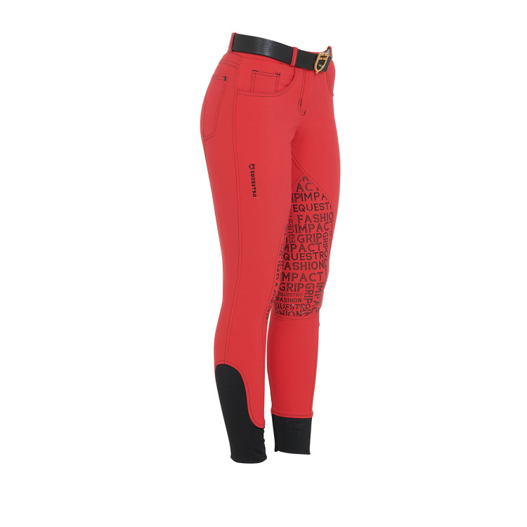 Pantalón de mujer con grip en las rodillas de tejido técnico Xeni Equestro Pantalón de mujer con grip en las rodillas de tejido técnico Xeni Equestro