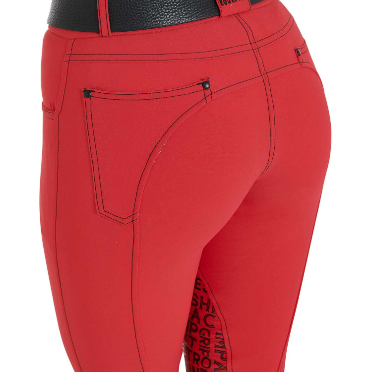 Pantalón de mujer con grip en las rodillas de tejido técnico Xeni Equestro Pantalón de mujer con grip en las rodillas de tejido técnico Xeni Equestro