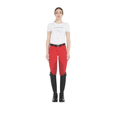 Pantalón de mujer con grip en las rodillas de tejido técnico Xeni Equestro Pantalón de mujer con grip en las rodillas de tejido técnico Xeni Equestro