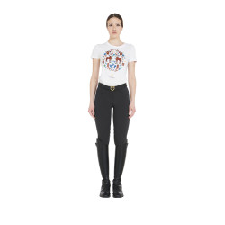 Pantalón de mujer con grip en las rodillas en tejido técnico Clio Equestro Pantalón de mujer con grip en las rodillas en tejido técnico Clio Equestro