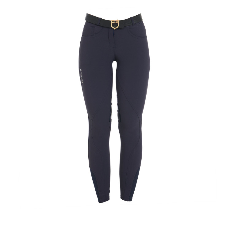 Pantalón de mujer con grip en las rodillas en tejido técnico Clio Equestro Pantalón de mujer con grip en las rodillas en tejido técnico Clio Equestro