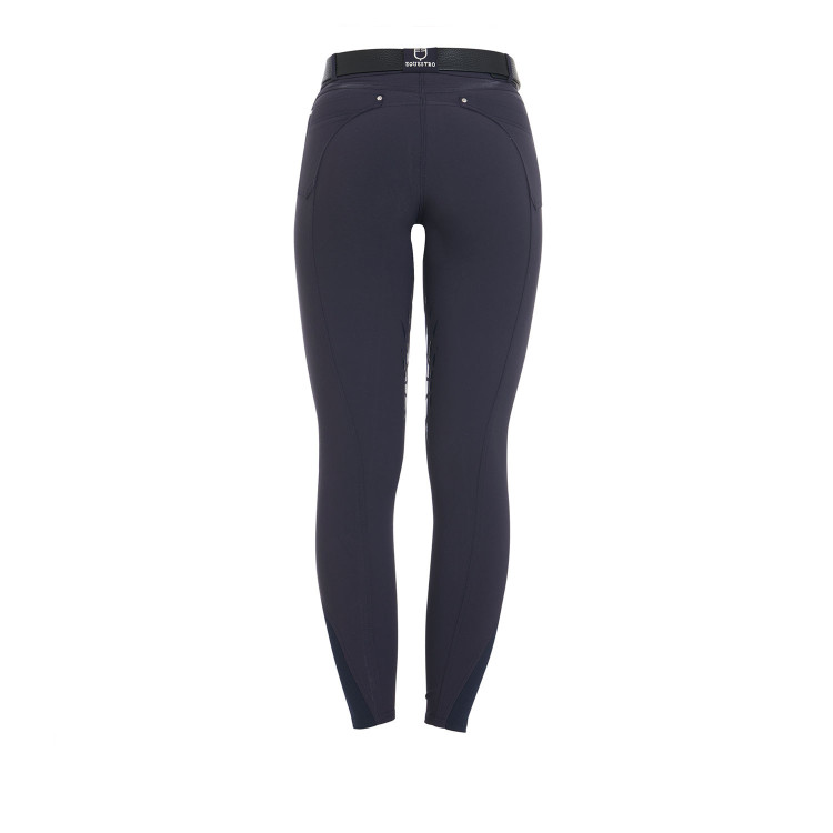 Pantalón de mujer con grip en las rodillas en tejido técnico Clio Equestro Pantalón de mujer con grip en las rodillas en tejido técnico Clio Equestro