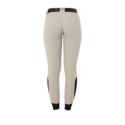Pantalón de mujer con grip integral Aria en tejido técnico Equestro Oxford tostado Rosa